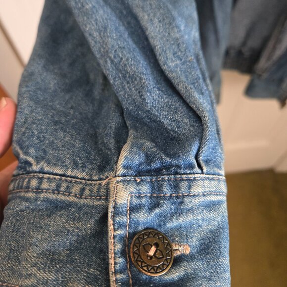 Rafi Size 44 Paperbag Hem Denim Jacket (30 PTP) - Picture 7 of 14